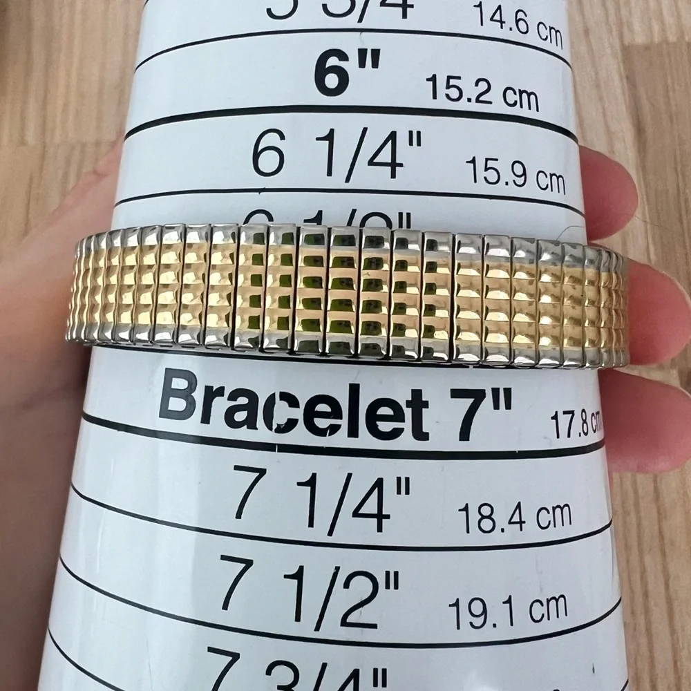 Kendall & James ladies two toned expansion bracelet dress watch NEW BATTERY